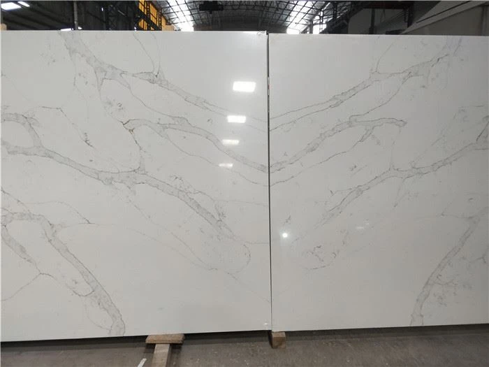 gold calacatta quartz bookmatch