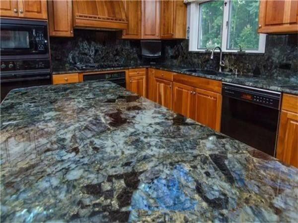 blue granite tile madagascar blue labradorite lemurian blue granite kitchen countertops