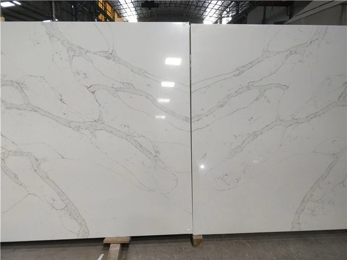 gold calacatta quartz bookmatch