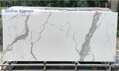 Placă de porțelan Calacatta albă