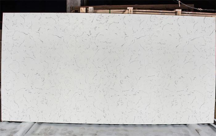 white arabesque quartz countertop slabs