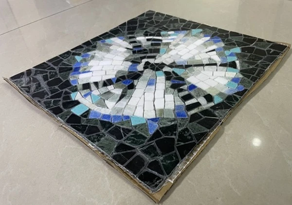 White Black Marble Mosaic