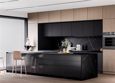 Blat din piatră sinterizată Nero Marquina